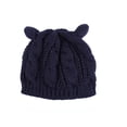 thumbnail image 4 of PaZinger Women Winter Beanie Devil Horns Cat Ear Crochet Braided Knit Ski Wool Cap Hat, 4 of 4