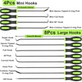 thumbnail image 2 of Mechanic Hook and Pick Tool Set & Car Trim Removal Kit with Fastener Clip Pliers Rivet Puller Magnetic Pickup Gasket Scraper NonScratch Plastic Pry Tools for Automotive Repair, 2 of 7