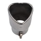 thumbnail image 2 of WDOplteas Punta Escape Coche Acero Inoxidable Borde Corazón Atornillado Entrada 2 5 Pulgadas (plata), 2 of 9