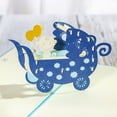 thumbnail image 3 of 3D Stereo Baby Carriage Shape Greeting Cards Congratulations Greeting Cards, 3 of 9