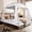 Full, variant on Bed Tent Bed Canopy Breathable 100% for Adult Light Reduction Sleeping Dream Tents Indoor Portable Big Space with String Light 4 Doors Twin Full Queen King Size