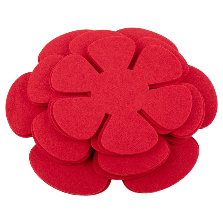 6-Piece Felt Pan Protector Set - 3 Sizes For Stacking Pots And Pans, Cyan Color