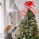 thumbnail image 1 of Sombrero Grande de Poliéster Rojo para La Punta Del Árbol de Navidad, con Lazo a Rayas y Adornos de Piruleta | Decoración Duradera para Árbol de Navidad de 8,6 Pulgadas | Decoración Navideña para El, 1 of 6