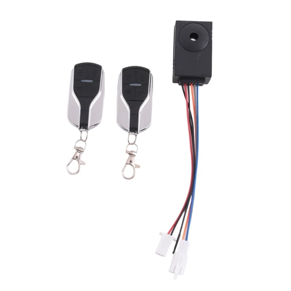 36V 48V 60V 72V E-Bike Anti-Theft Alarm System with Dual Remote Switches, Fit Electric Scooter Brushless Controller
