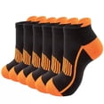 thumbnail image 5 of VV AVEORS Ankle Sock For Men Women,Frilly No Show Socks,Athletic Running Breathable Casual Low Cut Non Slip Socks Orange One Size, 5 of 6