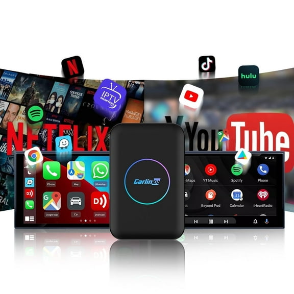 CarlinKit TBOX Lite, 3-in-1 Upgrade Version Wireless CarPlay Ai Box,Support Watching Video for Touch Screen,Car with Wired CP&AA