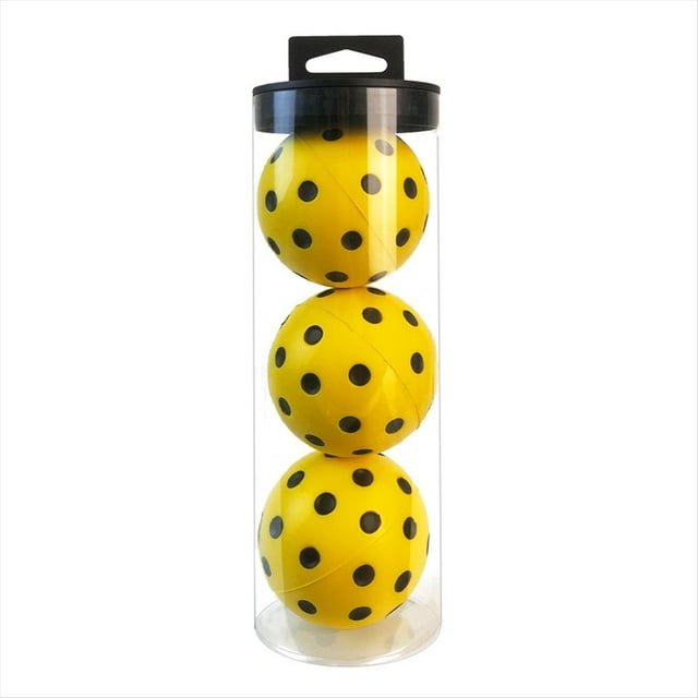 Pelotas de Pickleball Silenciosas Pelotas de Práctica de Espuma Silenciosas con Rebote Real Exacto Material de PU Suave para Interiores y Exteriores