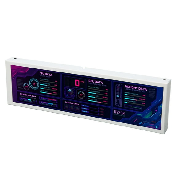 8.8in Computer Temp Monitor, PC Sensor Panel IPS Display for AIDA64 USB C CPU GPU SSD Data Temperature Monitor for for Linux, for