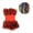red, variant on 16 Feet Christmas Foil Tinsel Garland for Christmas Tree Holiday Walll Rail Home Office Event Wedding Birthday Party Decor