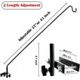 thumbnail image 2 of SNYNUXX Extended Fence Deck Hook Rail Hook, Ornament Hook, Heavy Duty, 360 Degree Rotary, 2 Packs, 2 of 7