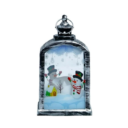 

Night Lights Imports Holiday Water Lanterns 5.7 x3.5 Santa in Sleigh Lighted Water Lantern - Christmas Holiday Home Decor