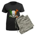 thumbnail image 5 of CafePress - Higgins Skull Women's Dark Pajamas - Women's Short Sleeve Print T-Shirt and Pants Dark Cotton Pajama Set, 5 of 7