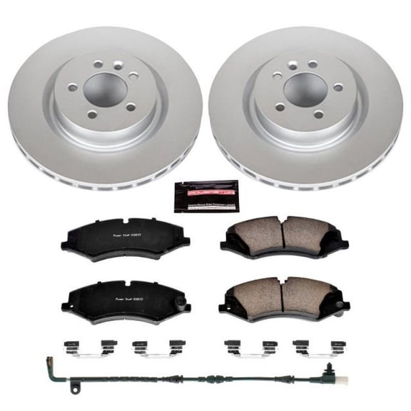 PowerStop Front Geomet Coated Brake Rotor and Pad Kit Fits: LAND ROVER Select Models CRK6228