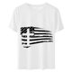 thumbnail image 3 of Camisetas de Manga Corta para las Mujeres, Blusa de Manga Corta de la Moda Del Día de la Independencia Hecha de Poliéster Cómodo para la Primavera Verano, Blusas de Manga Corta para las Mujeres, 3 of 7