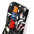 thumbnail image 4 of QJUHUNG Chandail à Capuchon en Coton BAPE Shark Street Camouflage Veste à Double Capuchon CAMO Noir, 4 of 6