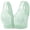 Green, variant on Zpanxa Bras for Women Wireless Front Closure, Lace Stitching Fixed Cups with Wide Straps for Plus Size Everyday Wear Black 40BC