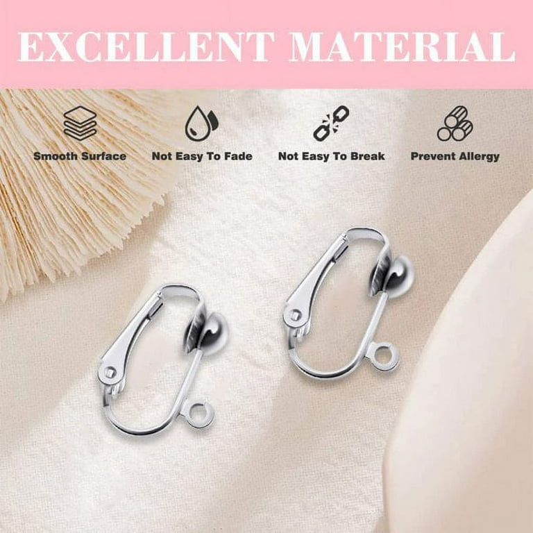20 Pack Clip-on Earring Converters Hypoallergenic Earring Clip On
