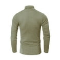 thumbnail image 4 of Dwelliawo Khaki Sweaters for Men Basic Slim Fit Sweaters Turtleneck Shirts Long Sleeve Ribbed Shirt Winter Pullover Sweaters Knitted Sweater Khaki M, 4 of 5