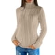thumbnail image 1 of Sudadera con estampado de Navidad Gibobby Suéter de cuello de lana de Invierno suelto Manga larga beige XL, 1 of 5