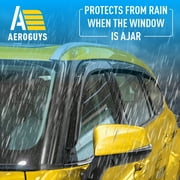 AEROGUYS Tape-On Window Deflectors Extra Durable Window Visors Rain Guards Fit for Toyota Highlander 2020-2026, Sun Visors, Wind Vent Visors, Car Accessories - 6 pcs. AG0739