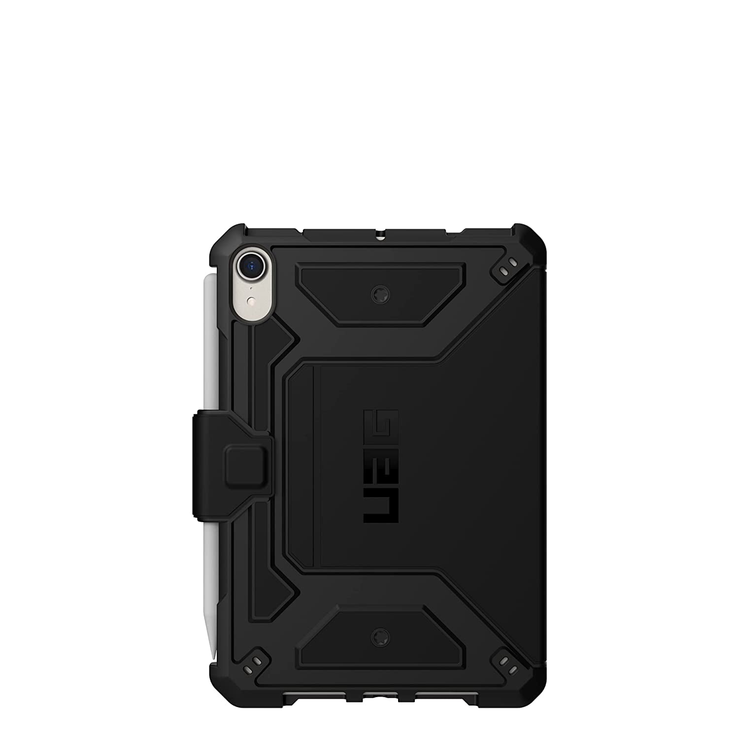 UAG iPad Mini Case [8.3-inch screen] (6th Gen, 2021) Rugged Heavy Duty Multi-Angle Viewing Folio Stand with Pencil Holder Metropolis Protective Cover, Black