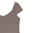thumbnail image 7 of Xuapaodt INC Women's V Neck Short Sleeve T Shirts Double Lined Tee Seamed Cup Going Out Tops, 7 of 7