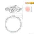 thumbnail image 4 of ANGARA Natural 0.1 Ct. Diamond Fashion Ring in 14K White Gold for Women (Ring Size: 3.5), 4 of 9