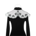 thumbnail image 3 of INSPIRE CHIC Detachable False Collar, Embroidery Mini Cape Neck Ruff Dickey Fake Collar for Blouse White-7, 3 of 5