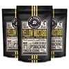 Pop Daddy Flavored Pretzels Sticks, Gourmet Pretzels Snacks, 7.5oz Individual Bags, 3 Pack, Yellow Mustard