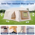 thumbnail image 5 of Slsy Inflatable Tents for Camping, Blow Up Tent with Hand Pump, Easy Setup Inflatable Hot Tent with Stove Jack, Waterproof Oxford Air Glamping Tents for Camping Adult 8-10 Person, 5 of 10