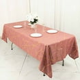 BalsaCircle 60" x 102" Cinnamon Rose Gold Metallic Geometric Design ...