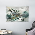 thumbnail image 2 of Ambesonne Eucalyptus Leaves Tapestry Wall Hanging, Waves and Leafs, 60"x40", Dark Sea Green Grey Teal, 2 of 3