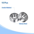 thumbnail image 3 of Uxcell 20 Packs MR52ZZ Roulements à Billes Rainures Profondes 2x5x2.5mm Acier Chromé Roulement Miniature Double Blindage, P6 (ABEC 3), 3 of 6