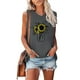 thumbnail image 2 of Camiseta Sin Mangas Para Mujer Sin Mangas Cami Tops Casual Cuello Redondo Estampado Chaleco Odeerbi ODB158724, 2 of 5