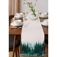 thumbnail image 4 of Ink Green Forest Table Runner 108 Inches, Ombre Tree Abstract Art Bed Runner Dresser Scarves Tabletop for Indoor Outdoor Parties/Ceremony/Banquet, 13"x 108", 4 of 8