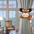 thumbnail image 5 of Gustave Christmas Curtain Buckle Tieback Santa Claus Snowman Reindeer Doll Curtain Tiebacks Holdback Fastener Buckle Clamp Window Home Decor Xmas Ornaments, 5 of 8