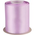 thumbnail image 1 of GFDYREE 4" Inch Double Faced Satin Ribbon Lt. Orchid Solid Polyester Craft Ribbon - 25 Yards Perfect for Gift Wrapping, Crafts, Wreath, Wedding Party Ceremony Decoration, Floral Arrangement,, 1 of 7