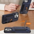thumbnail image 2 of Allytechgroup Case For iPhone 15 Pro, 2 in 1 Magnetic Detachable Shockproof Case,PU Leather Cover with Card Slot For iPhone 15 Pro, Darkblue, 2 of 4