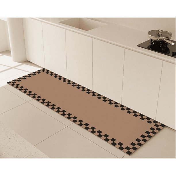 Xiao Hua Alfombra de baño, antideslizante, de felpa, peluda, lavable a máquina, color negro, 24 x 16 pulgadas