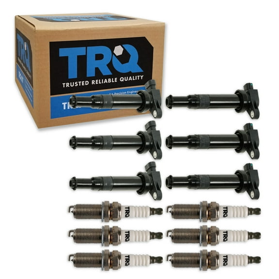 TRQ Ignition Coils & Spark Plugs Fits 2007-2009 Hyundai Santa Fe 2007 Kia Optima TKA05968