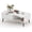 White, variant on TROPOW 41.34 Inches 2-Tier Modern Coffee Table, Wooden Rectangle Coffee Table, with Storage and Sliding Wave Pattern Door, Farmhouse Center Table, for Living Room, Office, Bedroom & Outdoor