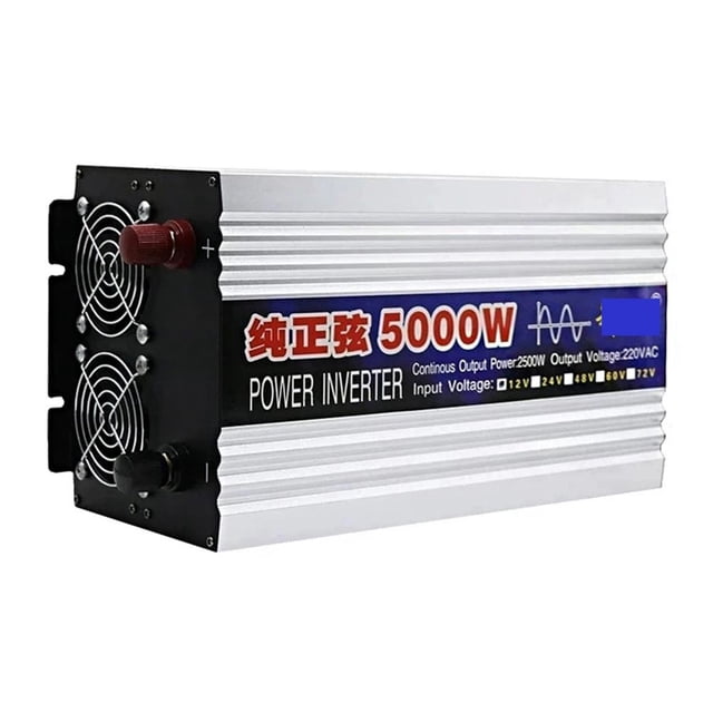 Pure Sine Wave Inverter 4000W 6000W 8000W Power Solar Car Inverter With LED Display DC 12V 24V To AC 110 220 Voltage Converter ,Wide Usage