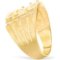 thumbnail image 3 of Floreo 10k Yellow Gold 16.1mm DAD Father CZ Ring, Size 11, 3 of 5