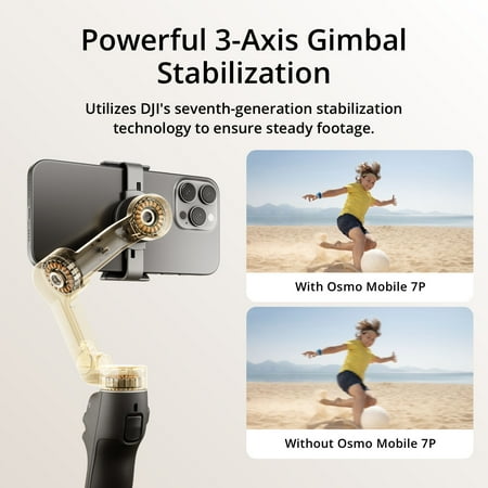DJI - Osmo Mobile 7P Smartphone 3-Axis Gimbal Stabilizer - Gray