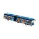thumbnail image 4 of Modelo de autobús de tránsito de simulación, modelo de autobús largo con retroceso, juguete de autobús de fundición a presión educativo para accesorio azul, 4 of 8