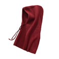 thumbnail image 2 of Bufanda con capucha de punto Zulema Gorro calentador de cuello de esquí Rojo 56 cm x 32 cm, 2 of 8