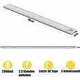 thumbnail image 2 of Lámpara de armario de 30 cm con sensor de movimiento para interiores, tira LED inalámbrica para cocina, luz de armario de 6000 K con 3 modos de iluminación, recargable por USB, paquete de 2, 2 of 5