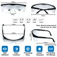 thumbnail image 5 of ZHaobin Pilot Safety Glasses View Limiting Fog Cloud Eyewear CE Certified IFR Training Aviation Flight Goggles Frosted Adjustable Frames (4pcs), 5 of 7