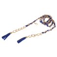 thumbnail image 1 of Cinturón tejido de cuero PU Zulema mujer elegante cintura Azul 120cm 1.5cm, 1 of 8