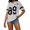White, variant on Womens Tops Casual Loose Fit Letter Print Short Sleeve Versatile Streetwear Graphic Tee Soft Lightweight Comfort Everyday Blouse